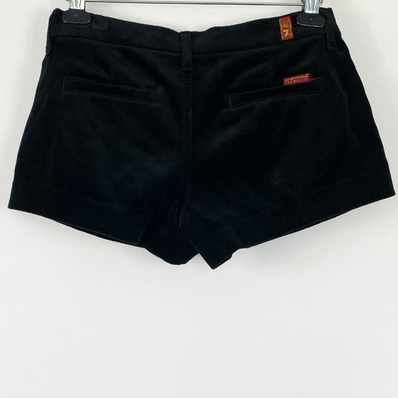 7 For All Mankind Black Women Shorts - Picture 6 of 13